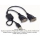 Cable USB a doble serial DB9